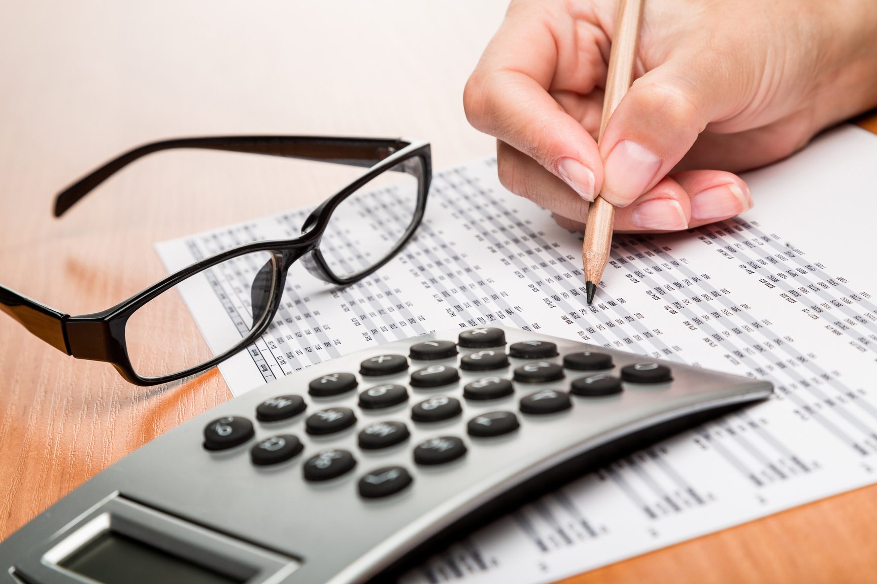 Accountant Analyzing Costs 